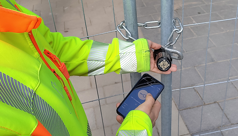 Zugangskontrolle auf der Baustelle durch Vorhängeschlösser von akii